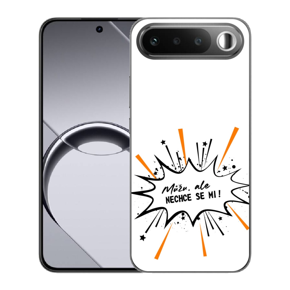 Gelový kryt mmCase na Realme 16 5G - vtipný text 11 bílé pozadí