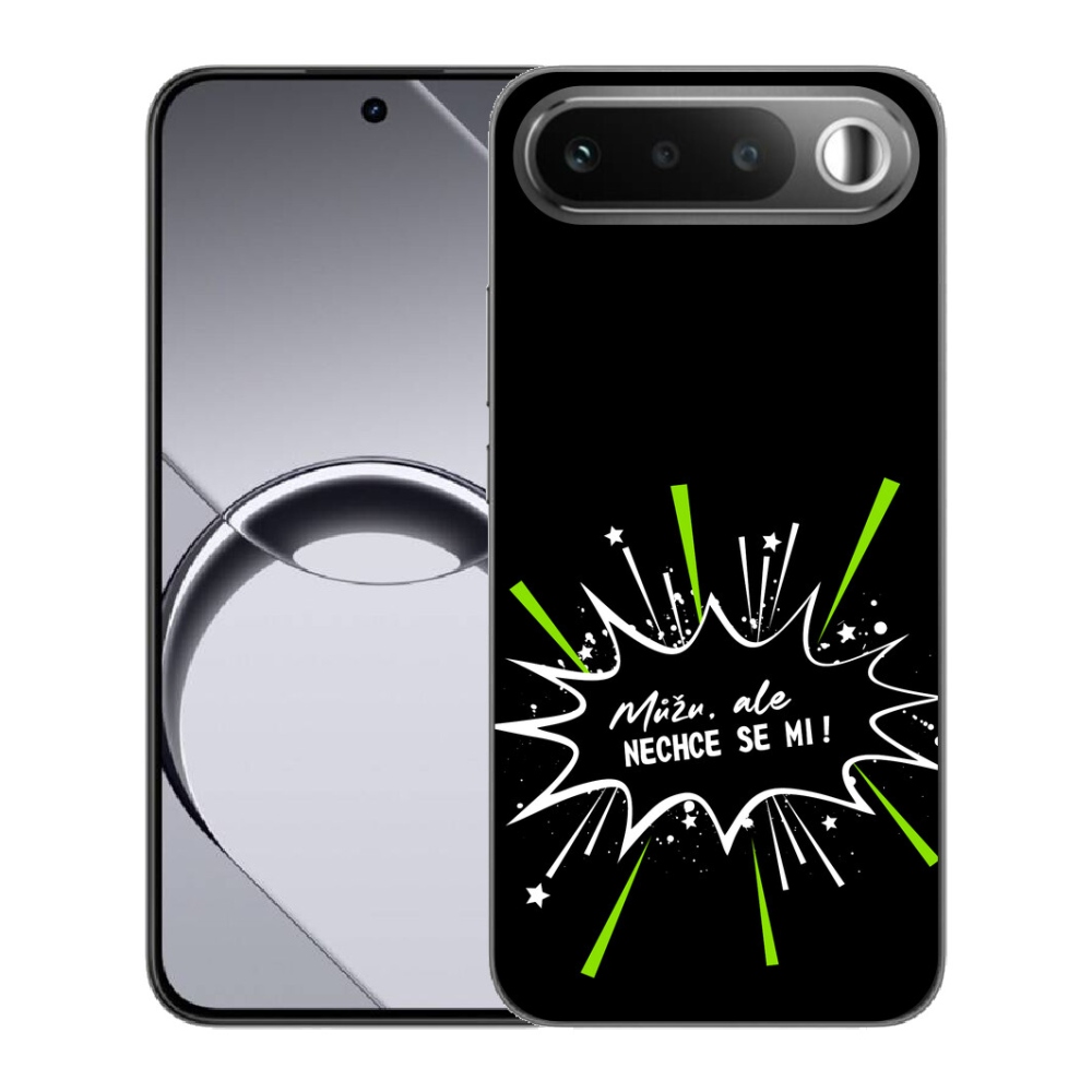 Gelový kryt mmCase na Realme 16 5G - vtipný text 11 černé pozadí