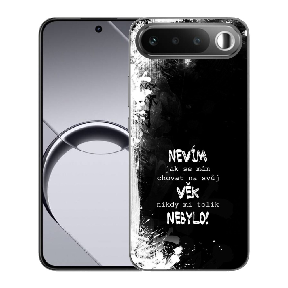 Gelový kryt mmCase na Realme 16 5G - vtipný text 14 černé pozadí