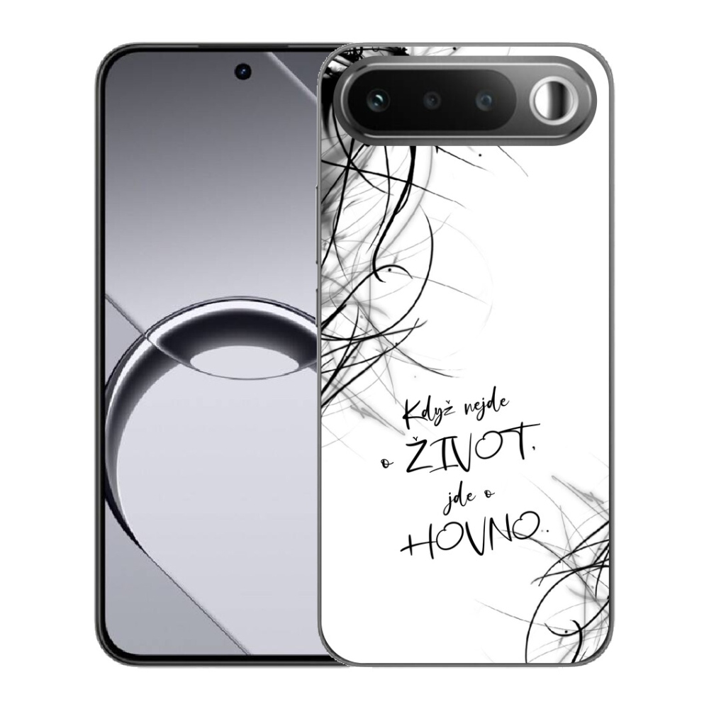Gelový kryt mmCase na Realme 16 5G - vtipný text 16 bílé pozadí