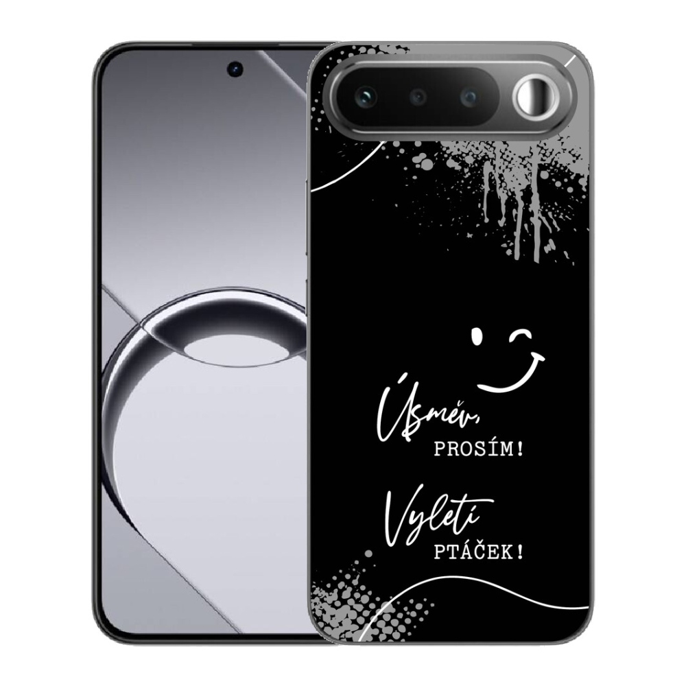 Gelový kryt mmCase na Realme 16 5G - vtipný text 4 černé pozadí