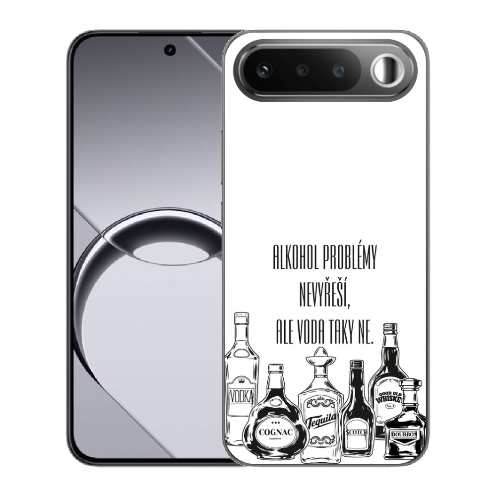 Gelový kryt mmCase na Realme 16 5G - vtipný text bílé pozadí