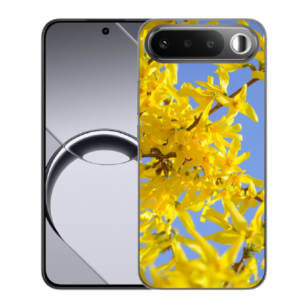 Gelový kryt mmCase na Realme 16 5G - žluté květy