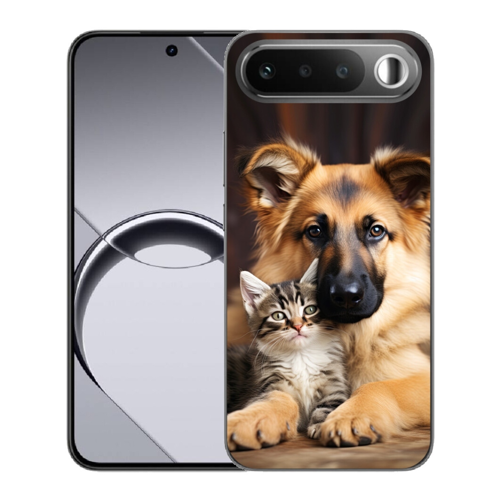 Gelový kryt mmCase na Realme 16 5G - zvířecí přátelství