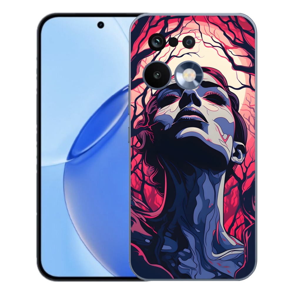 Gelový kryt mmCase na Realme 16 Pro - abstraktní obličej