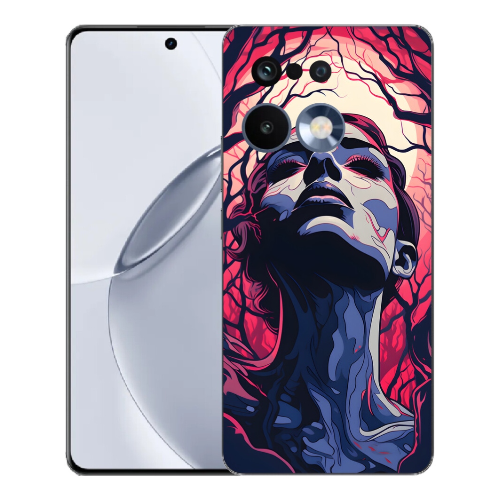 Gelový kryt mmCase na Realme 16 Pro+ - abstraktní obličej