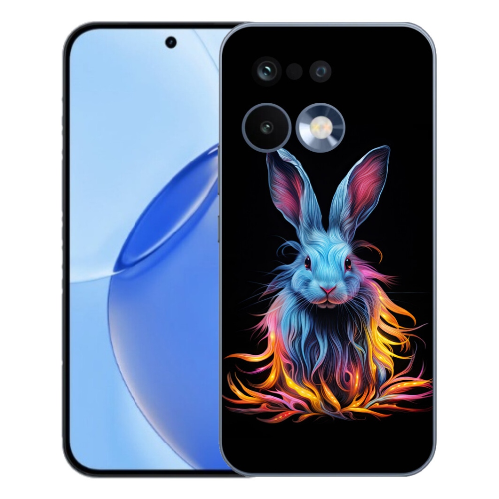 Gelový kryt mmCase na Realme 16 Pro - abstraktní zajíc