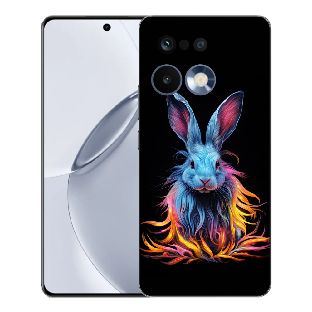 Gelový kryt mmCase na Realme 16 Pro+ - abstraktní zajíc