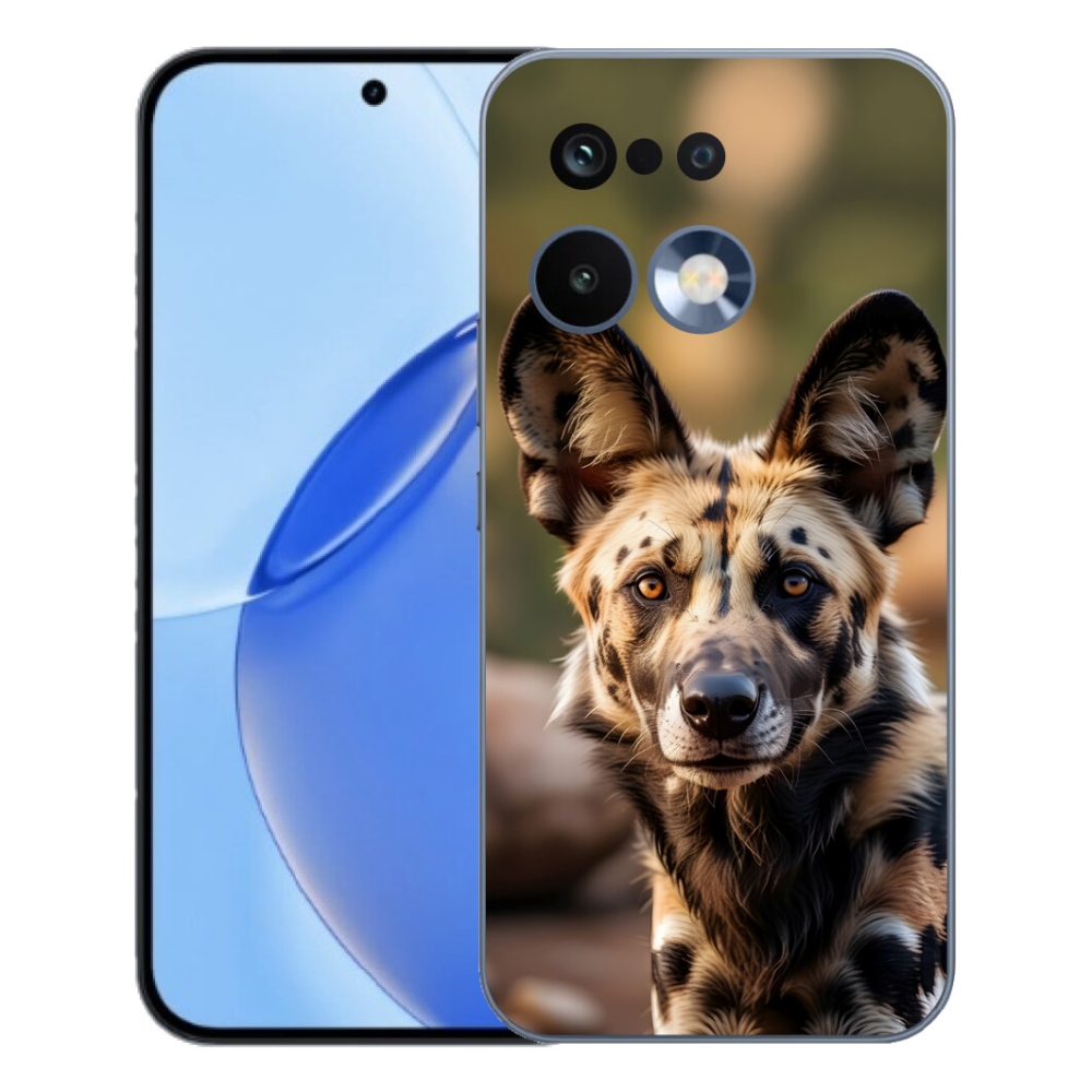 Gelový kryt mmCase na Realme 16 Pro - africký divoký pes