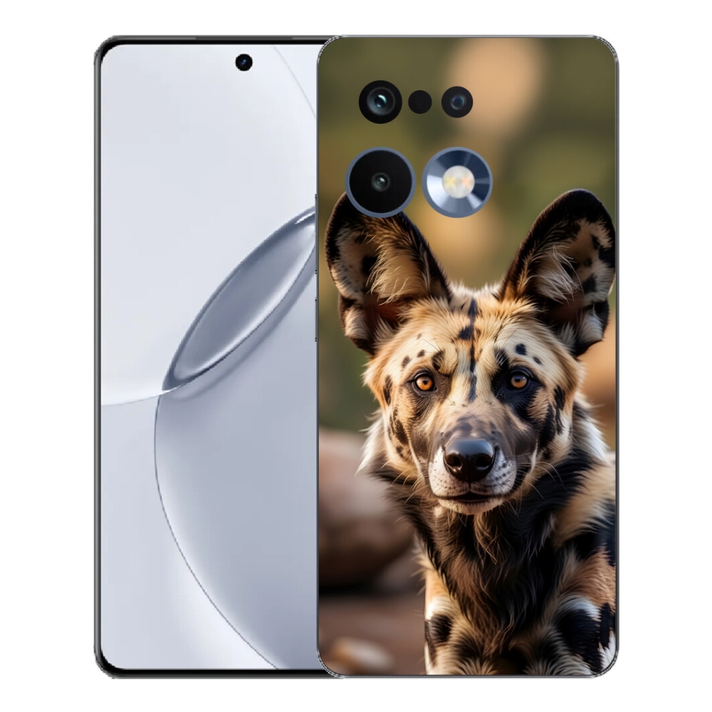 Gelový kryt mmCase na Realme 16 Pro+ - africký divoký pes