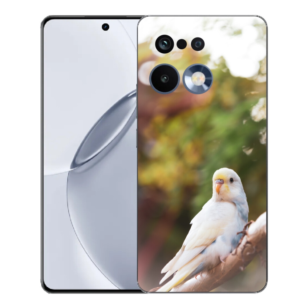 Gelový kryt mmCase na Realme 16 Pro+ - andulka bílá