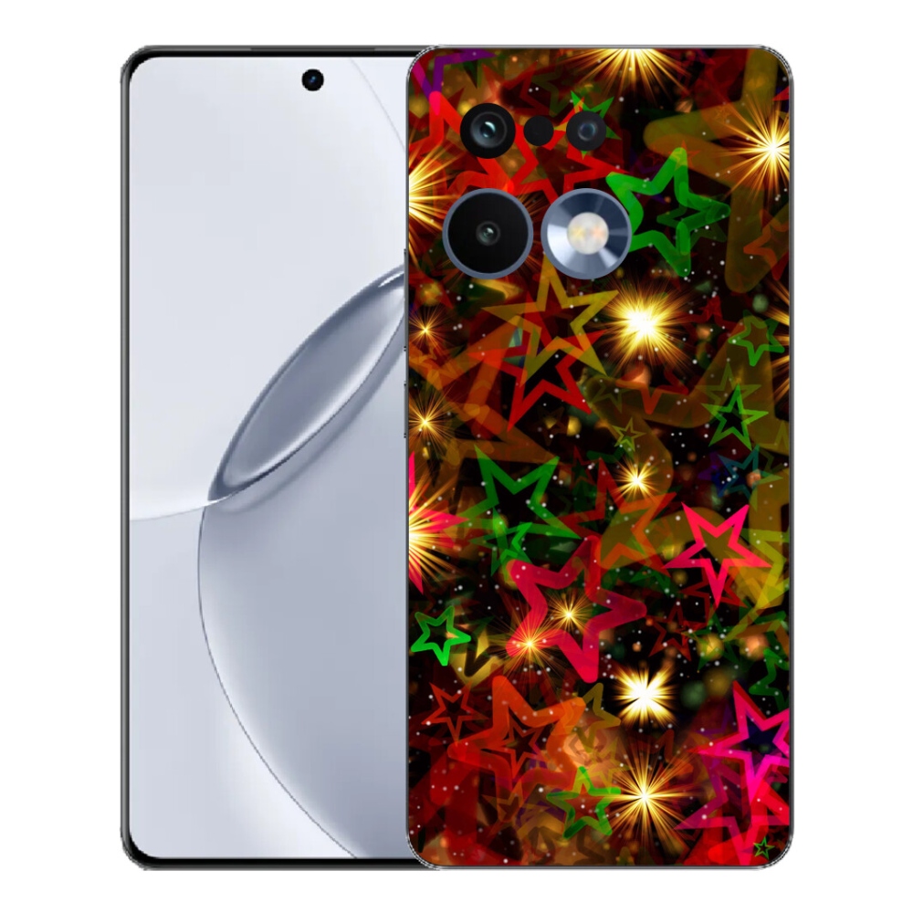 Gelový kryt mmCase na Realme 16 Pro+ - barevné hvězdičky