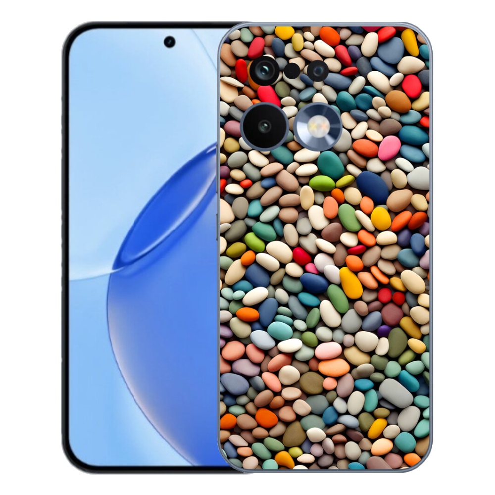 Gelový kryt mmCase na Realme 16 Pro - barevné kamínky 2