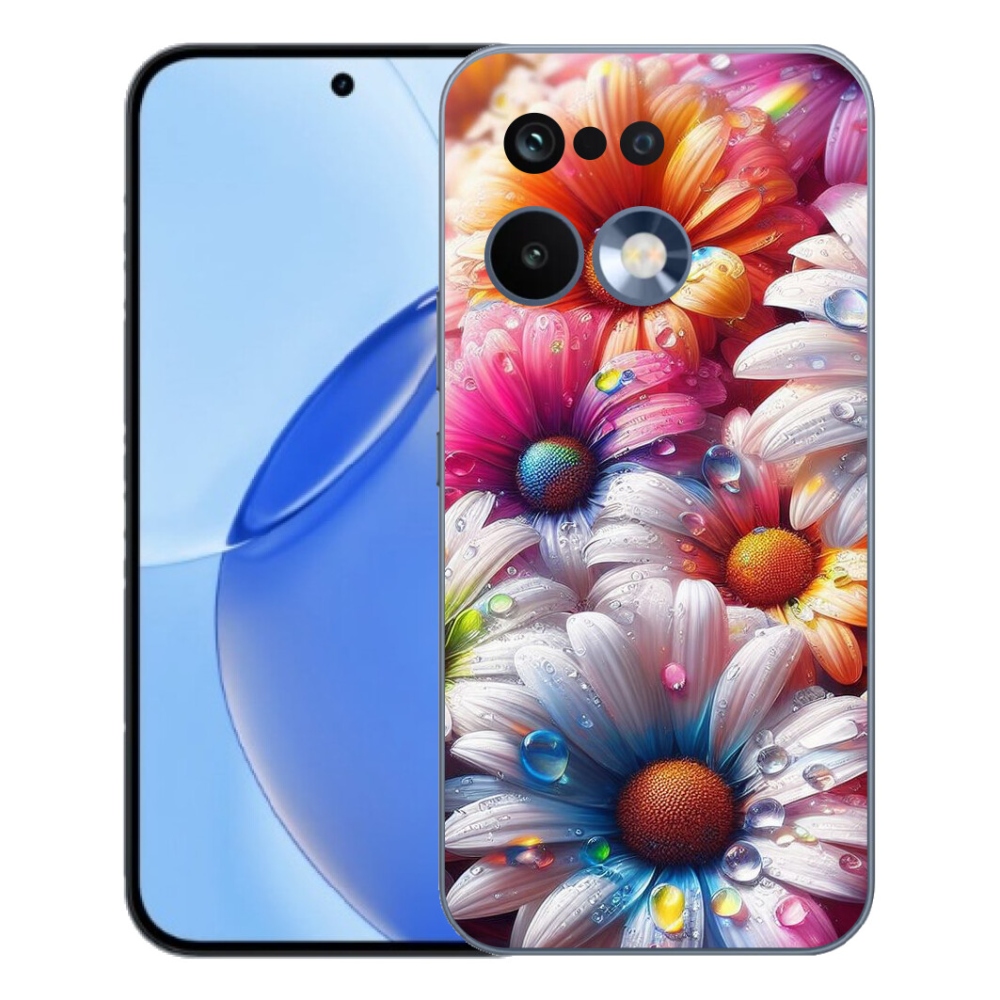 Gelový kryt mmCase na Realme 16 Pro - barevné kopretiny