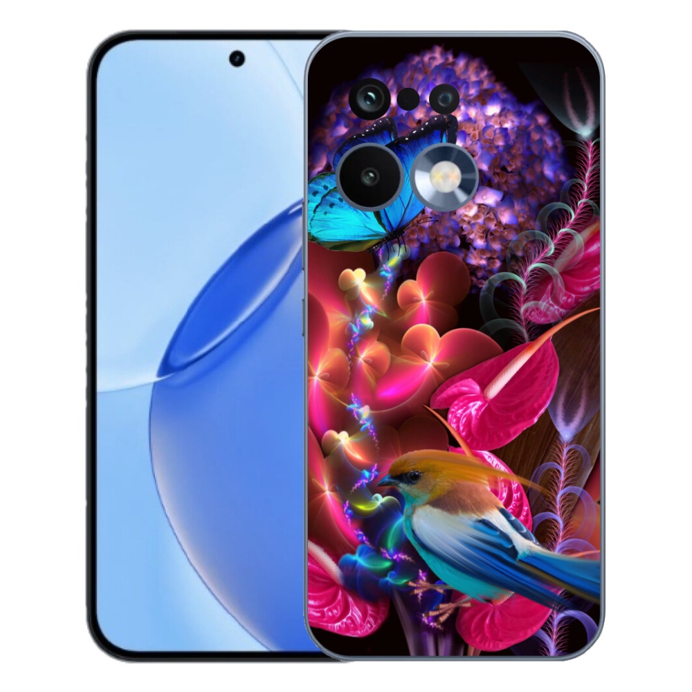 Gelový kryt mmCase na Realme 16 Pro - barevné květiny