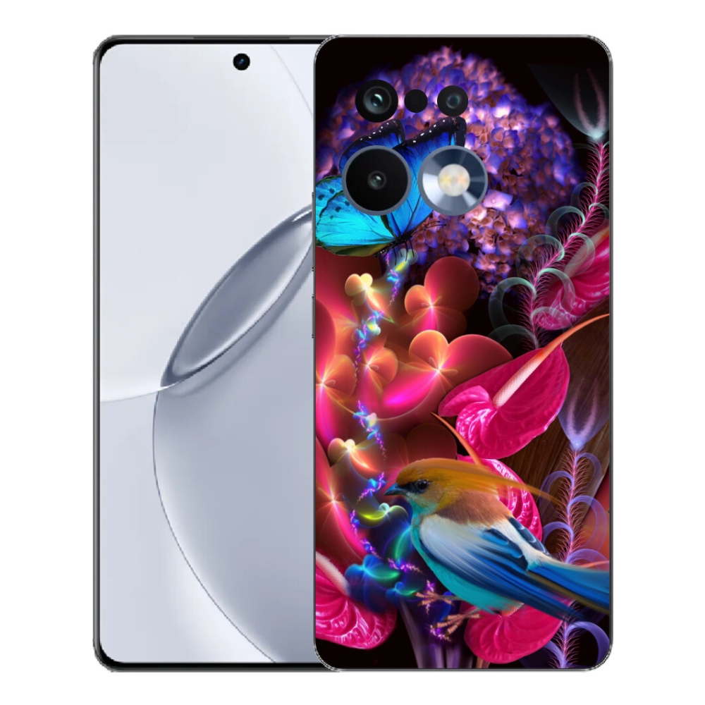 Gelový kryt mmCase na Realme 16 Pro+ - barevné květiny