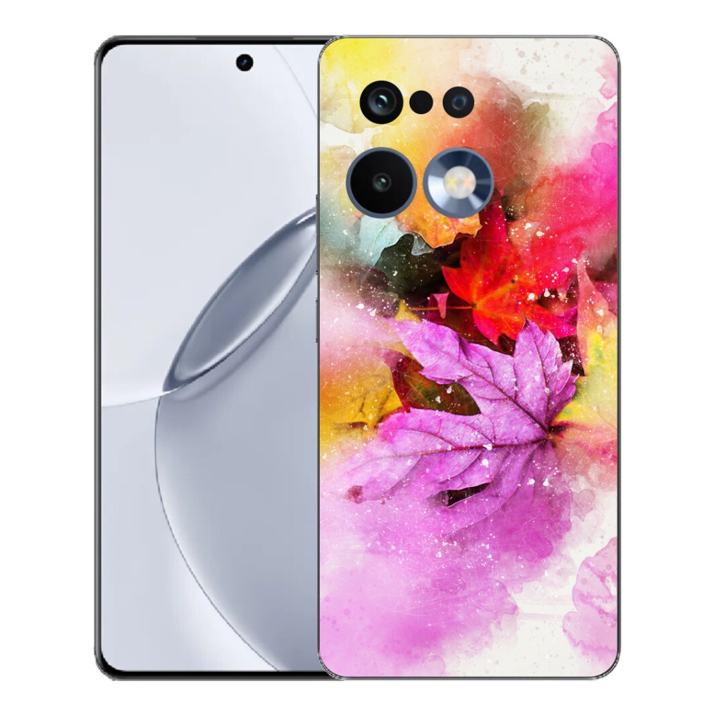 Gelový kryt mmCase na Realme 16 Pro+ - barevné listy