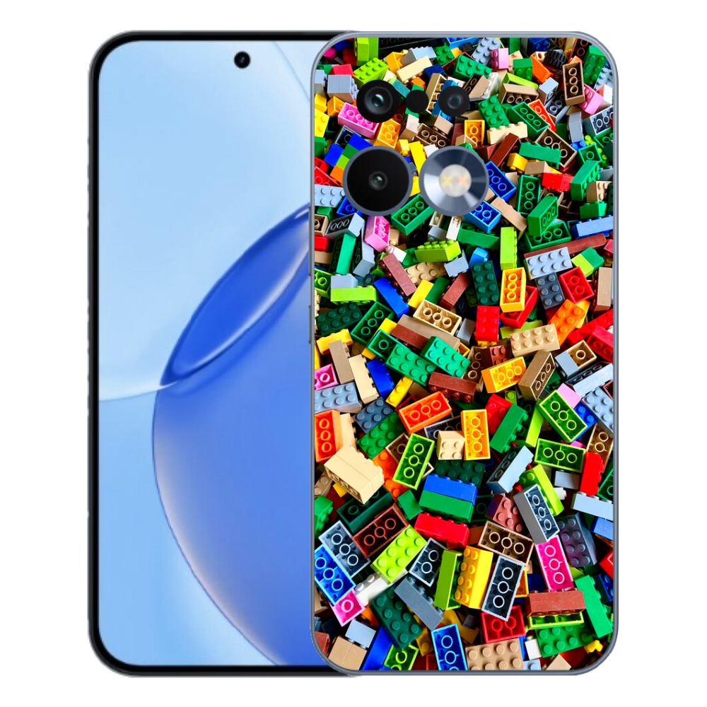Gelový kryt mmCase na Realme 16 Pro - barevné stavební kostky