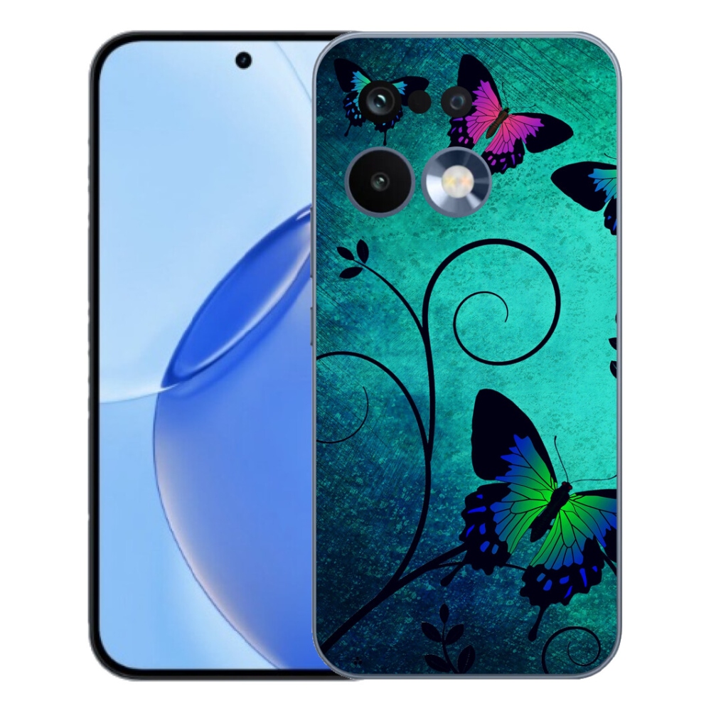 Gelový kryt mmCase na Realme 16 Pro - barevní motýli
