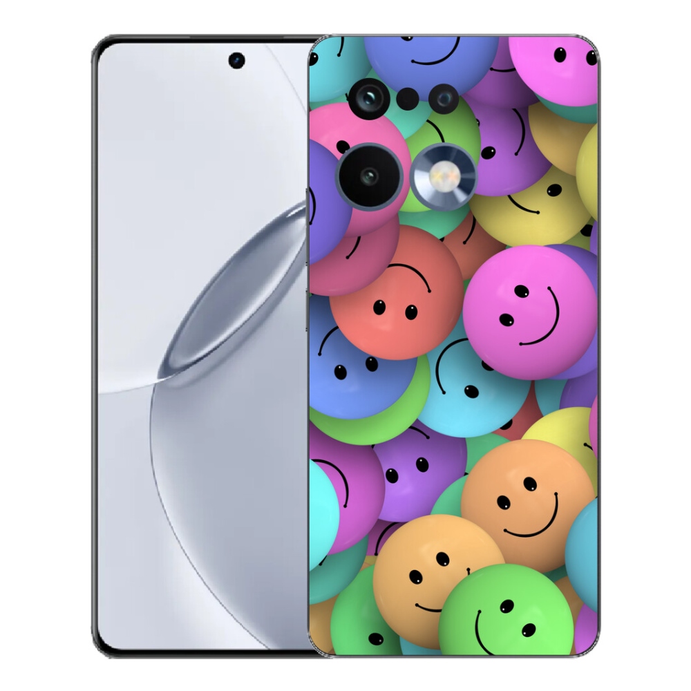 Gelový kryt mmCase na Realme 16 Pro+ - barevní smajlíci