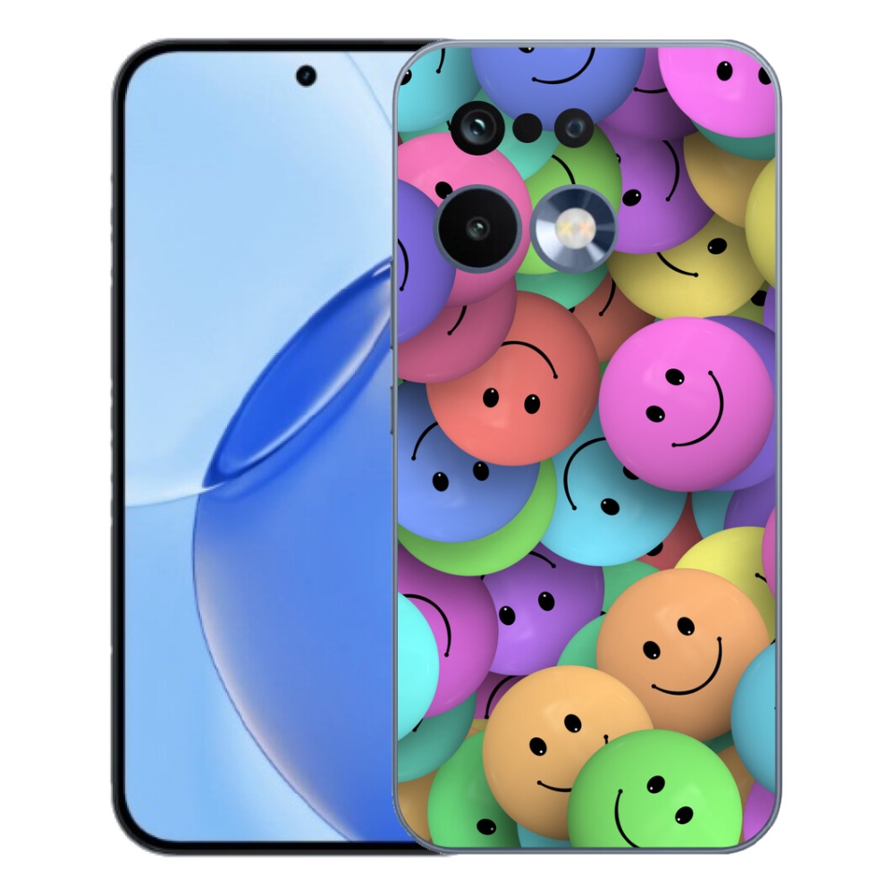 Gelový kryt mmCase na Realme 16 Pro - barevní smajlíci