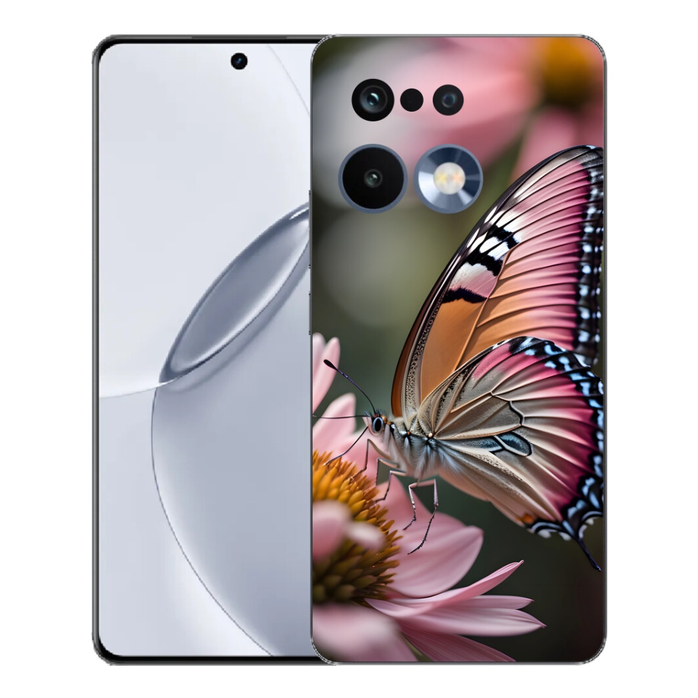Gelový kryt mmCase na Realme 16 Pro+ - barevný motýl