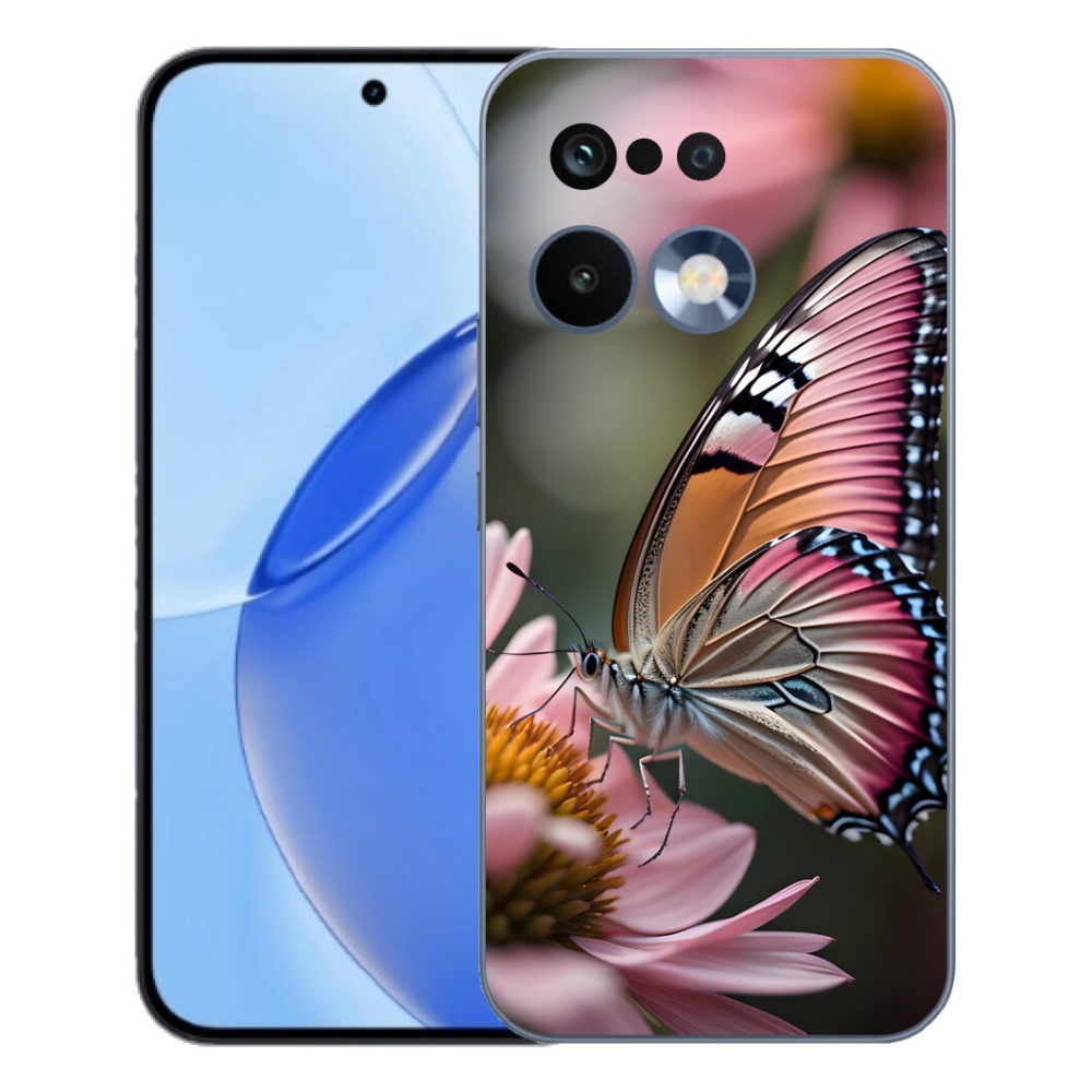 Gelový kryt mmCase na Realme 16 Pro - barevný motýl