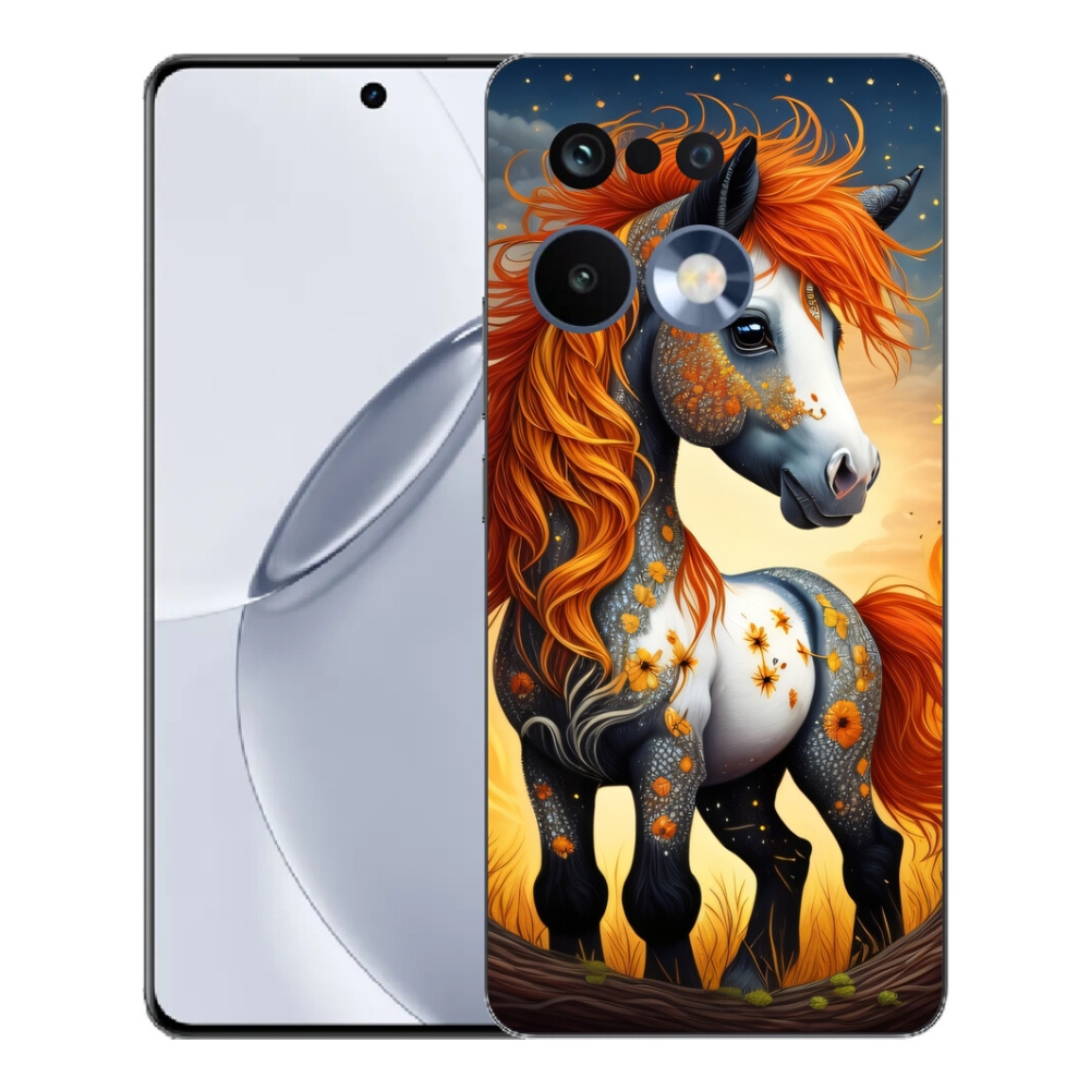 Gelový kryt mmCase na Realme 16 Pro+ - barevný poník