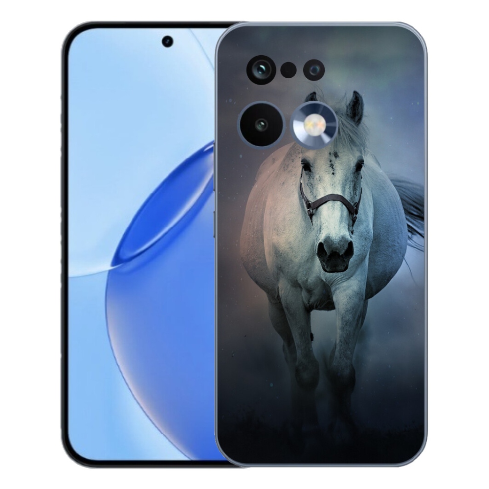 Gelový kryt mmCase na Realme 16 Pro - běžící bílý kůň