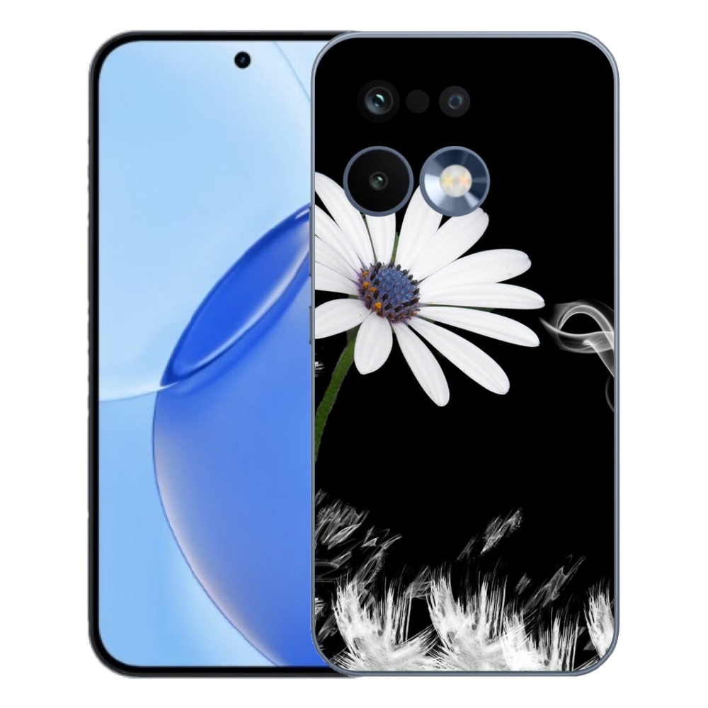 Gelový kryt mmCase na Realme 16 Pro - bílá květina