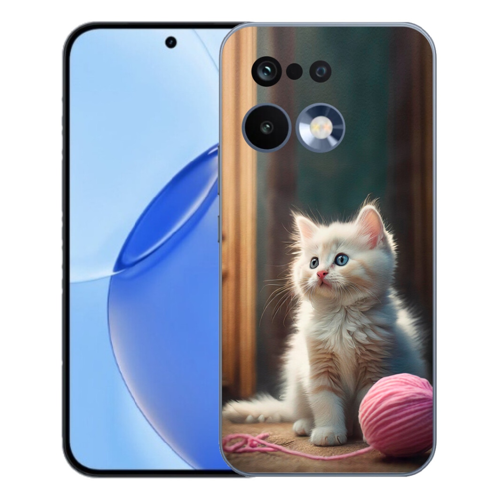 Gelový kryt mmCase na Realme 16 Pro - bílé kotě 2