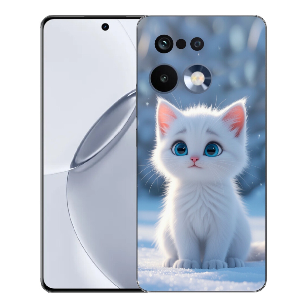 Gelový kryt mmCase na Realme 16 Pro+ - bílé kotě 3