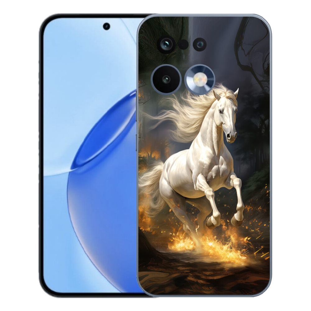 Gelový kryt mmCase na Realme 16 Pro - bílý kůň 2