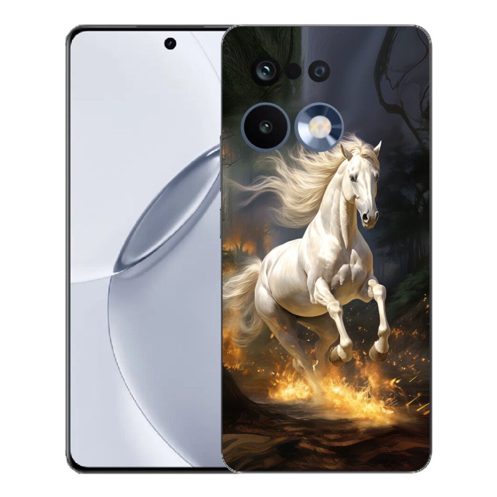 Gelový kryt mmCase na Realme 16 Pro+ - bílý kůň 2