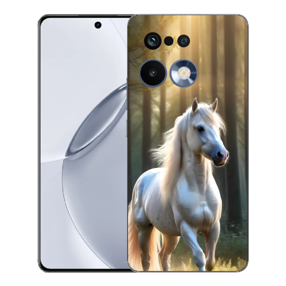 Gelový kryt mmCase na Realme 16 Pro+ - bílý kůň 3