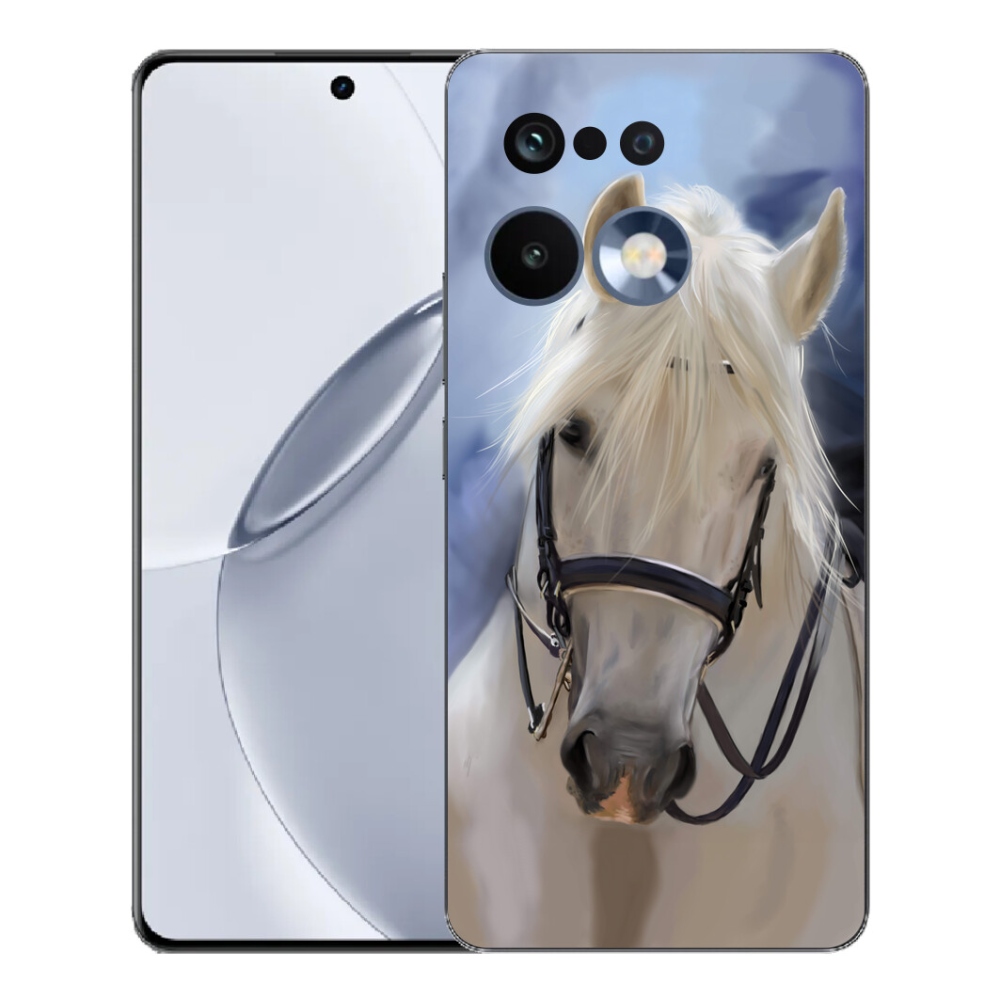 Gelový kryt mmCase na Realme 16 Pro+ - bílý kůň