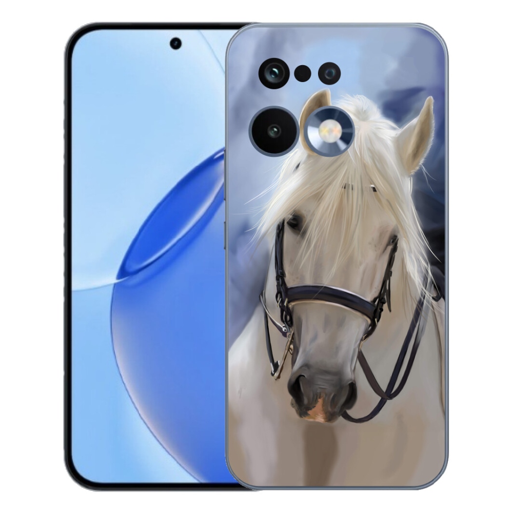 Gelový kryt mmCase na Realme 16 Pro - bílý kůň