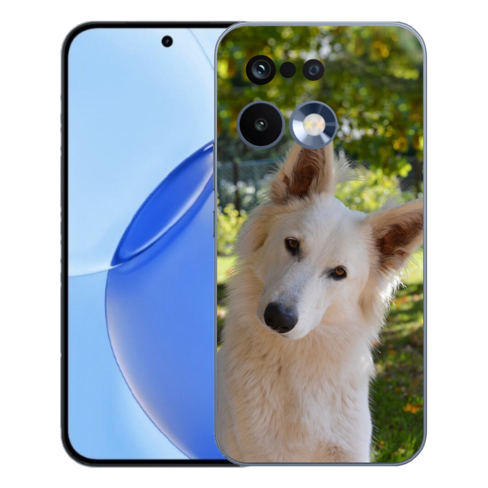 Gelový kryt mmCase na Realme 16 Pro - bílý švýcarský ovčák 1