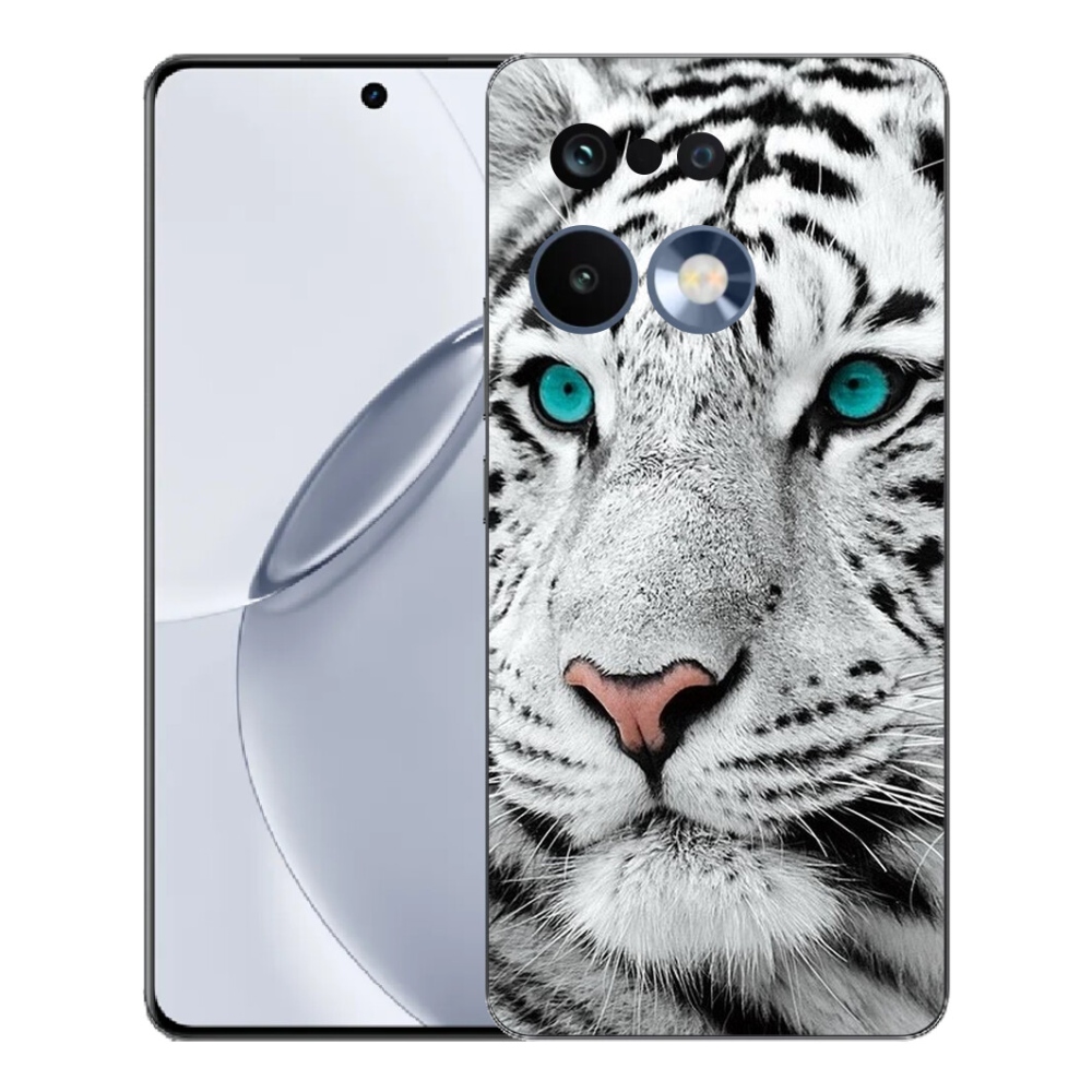 Gelový kryt mmCase na Realme 16 Pro+ - bílý tygr