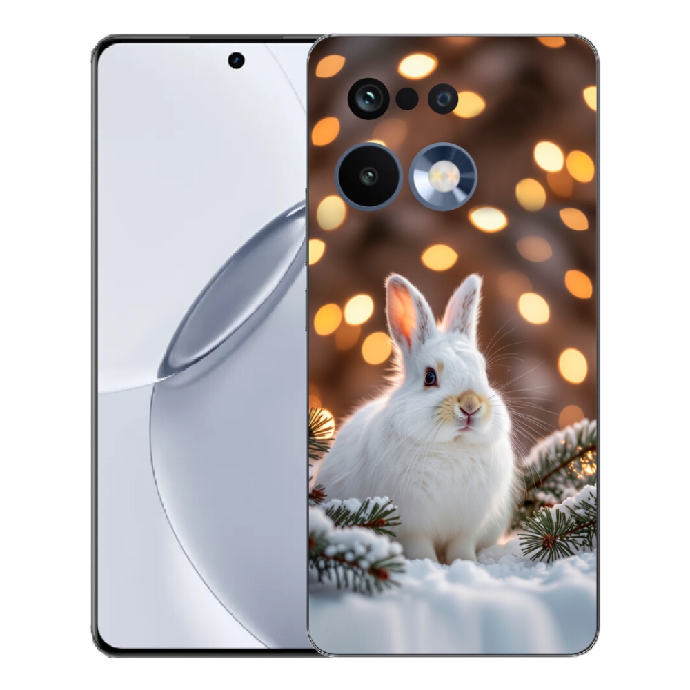 Gelový kryt mmCase na Realme 16 Pro+ - bílý zajíc
