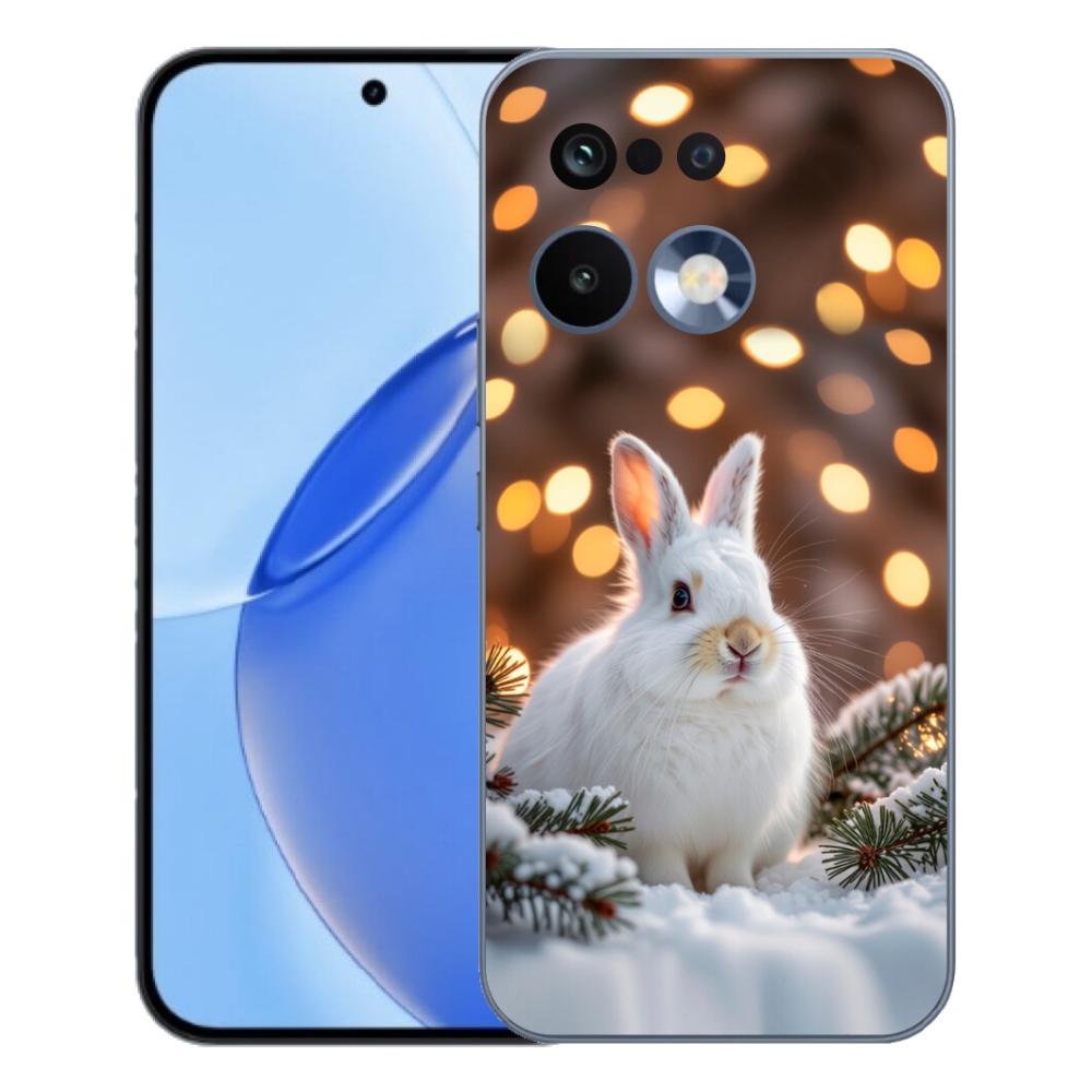 Gelový kryt mmCase na Realme 16 Pro - bílý zajíc