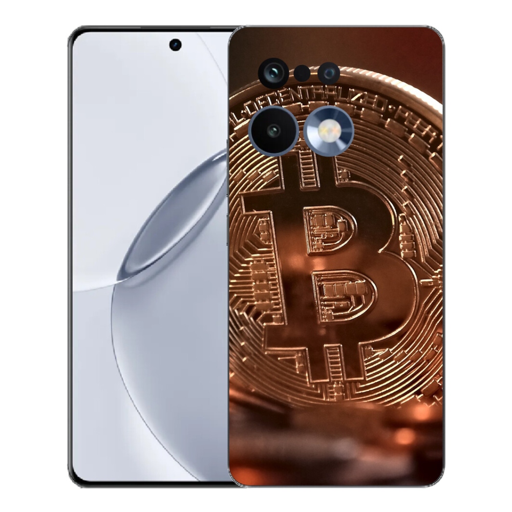 Gelový kryt mmCase na Realme 16 Pro+ - bitcoin