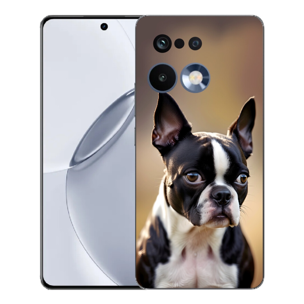 Gelový kryt mmCase na Realme 16 Pro+ - bostonský teriér