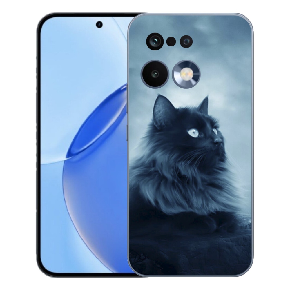 Gelový kryt mmCase na Realme 16 Pro - černá kočka 1