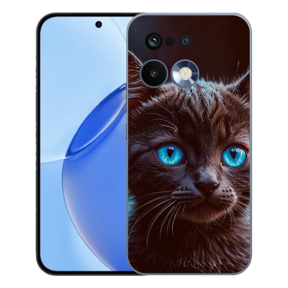 Gelový kryt mmCase na Realme 16 Pro - černé kotě 2