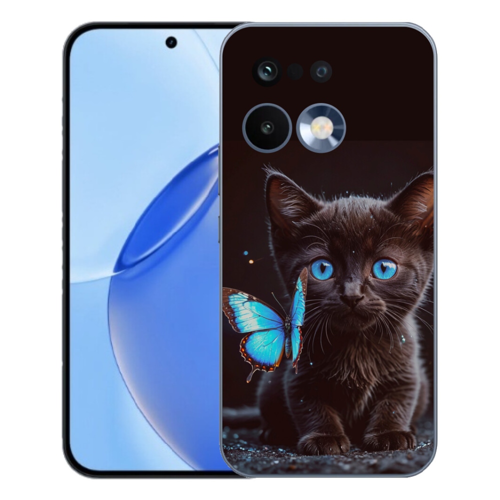 Gelový kryt mmCase na Realme 16 Pro - černé kotě 3