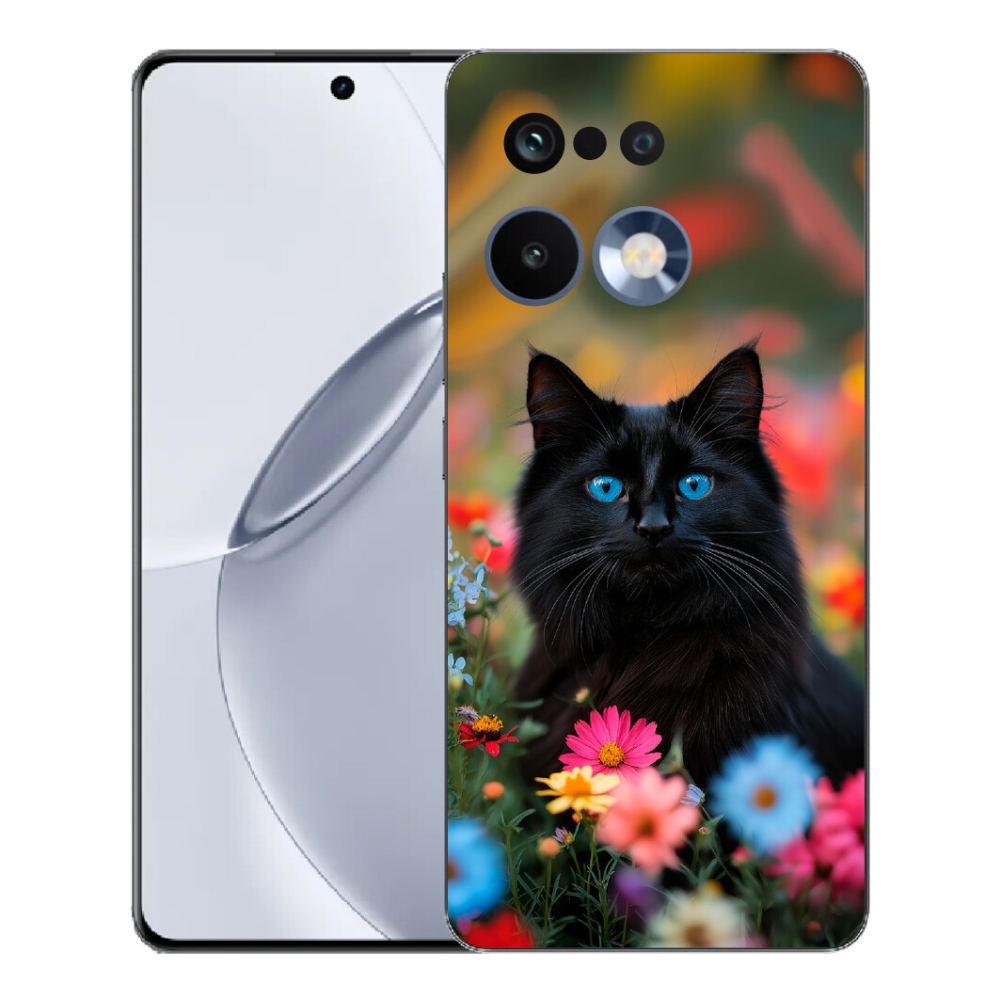 Gelový kryt mmCase na Realme 16 Pro+ - černé kotě 4