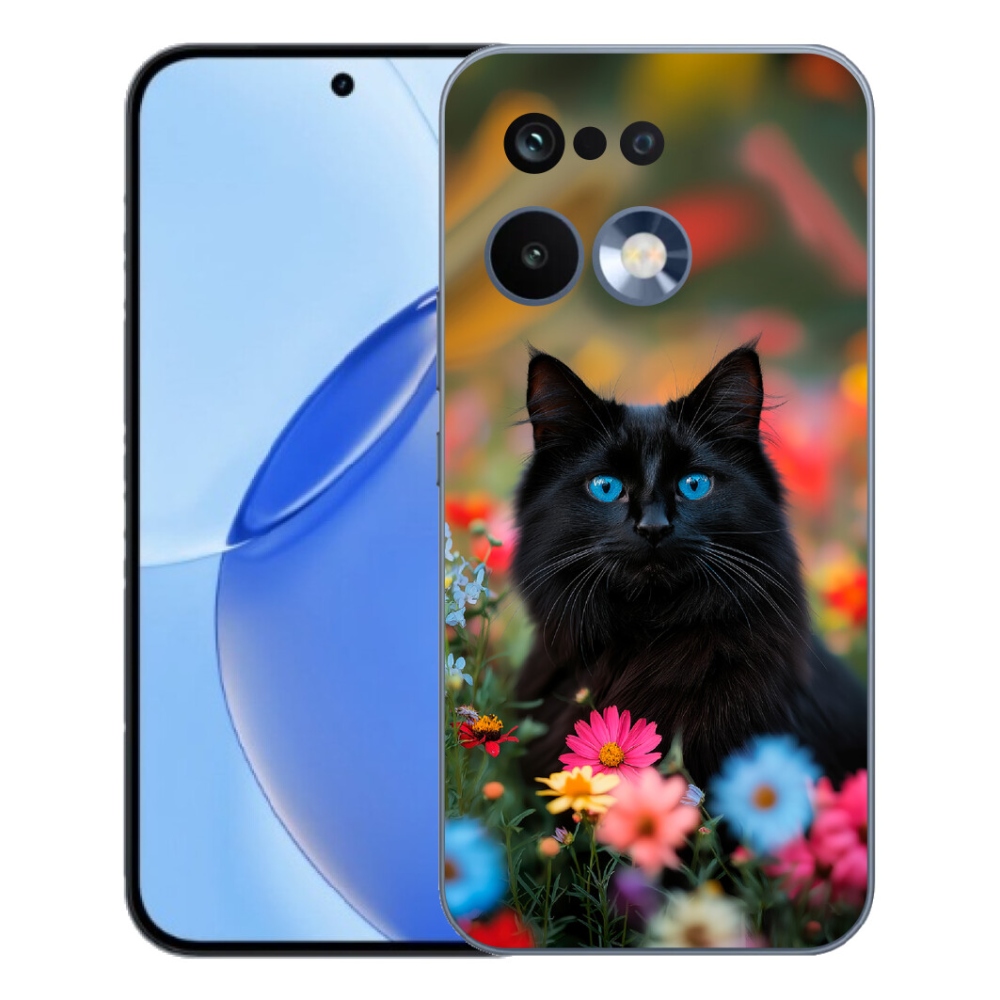 Gelový kryt mmCase na Realme 16 Pro - černé kotě 4