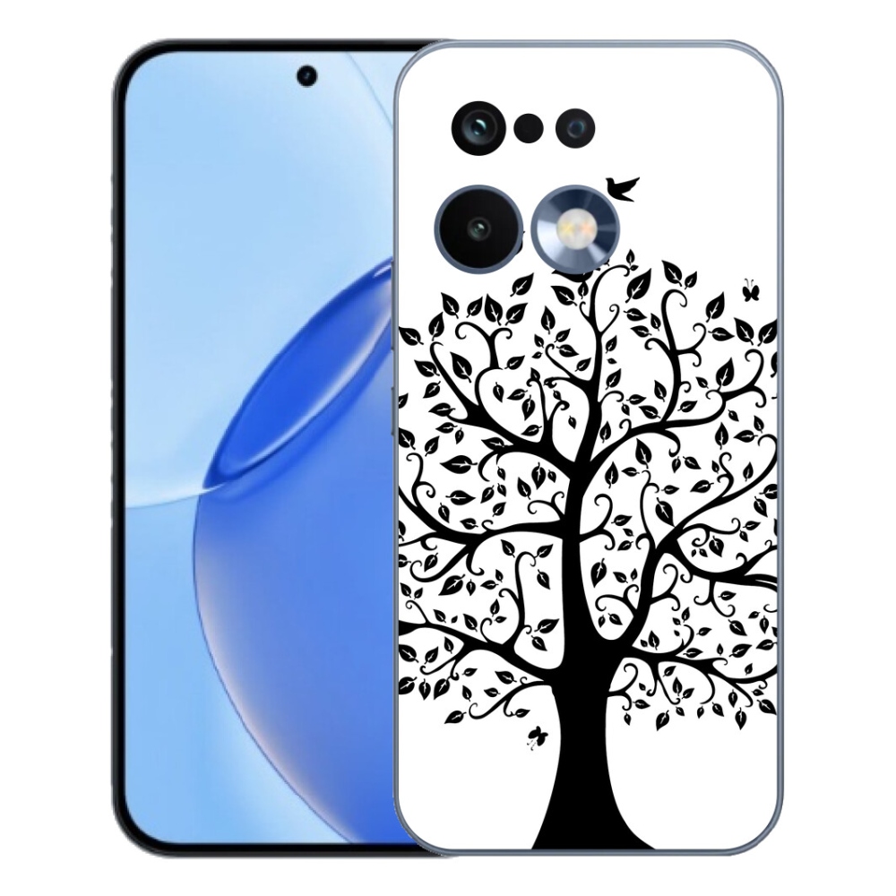 Gelový kryt mmCase na Realme 16 Pro - černobílý strom