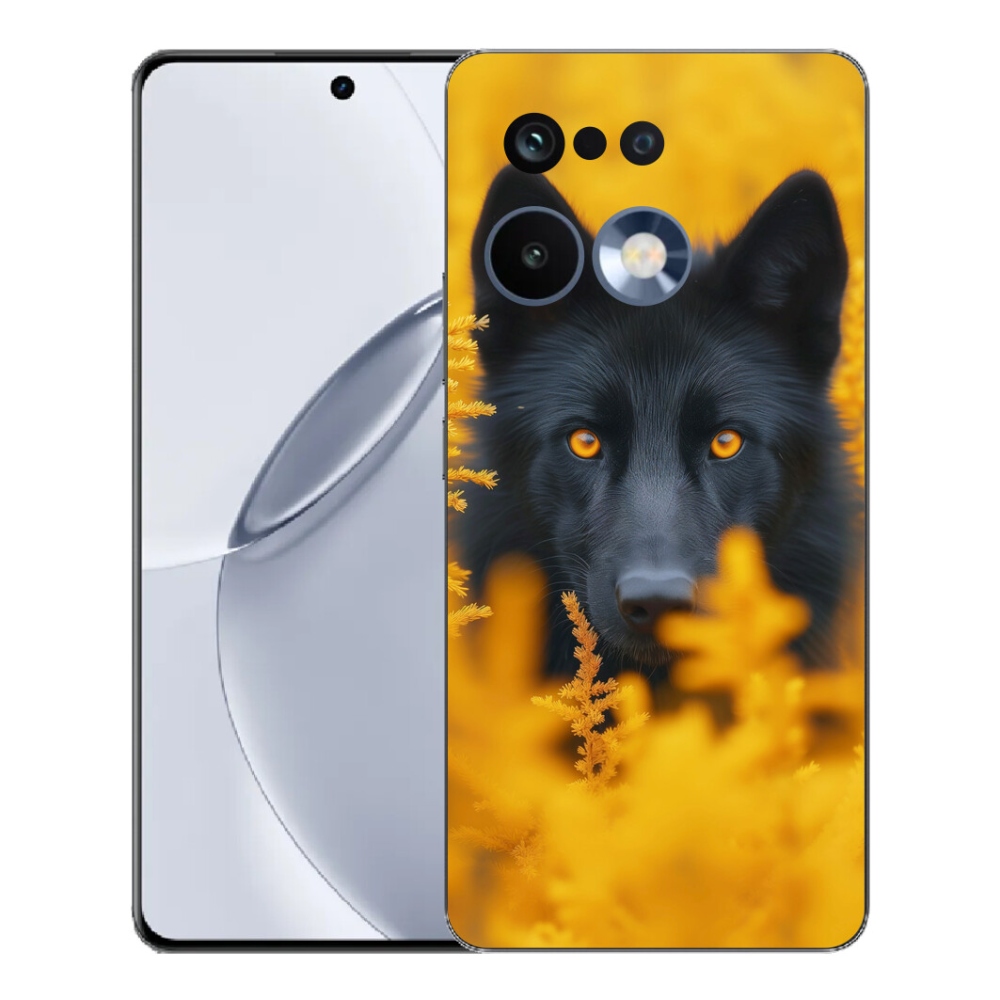 Gelový kryt mmCase na Realme 16 Pro+ - černý vlk 2